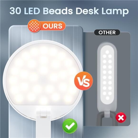 Battery Operated Mini Lamp Foldable & Potable, 8 Brightness Rechargeable - Picture 7 of 8